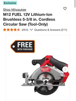 Milwaukee 5 3/8 “ Cordless circular saw