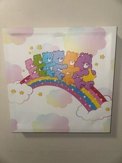 Care Bears Rainbow Canvas art