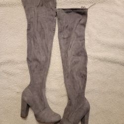 Suede Thigh High Boots