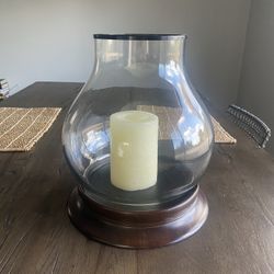 Pottery Barn Hurricane Candle Holder Center Piece
