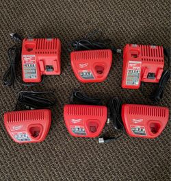 Milwaukee 18v / 12v battery chargers