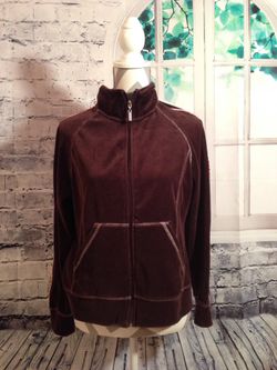 Chocolate Brown Fuda Athletic Jacket