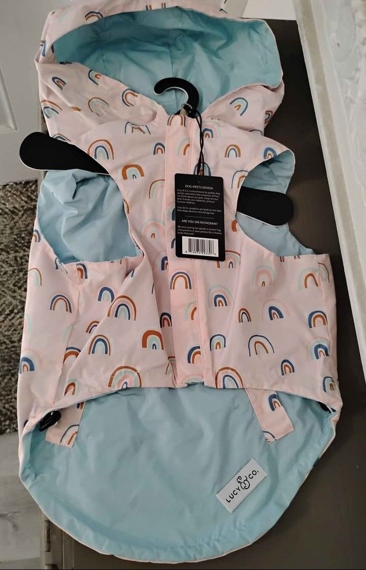 Dog Raincoats Lucy &Co. Reversible **BRAND NEW**