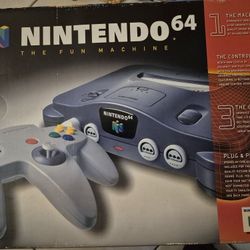 1996 Original Launch Nintendo 64 Console w/Nintendo Power Magazine