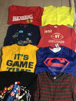 8 long shirts boys