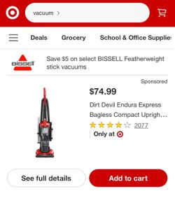 Dirt devil  ￼vacuum cleaner