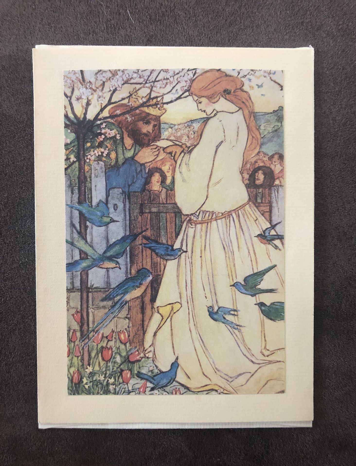 Vintage Green Tiger Press La Jolla Ca NOS Blank Greeting Card