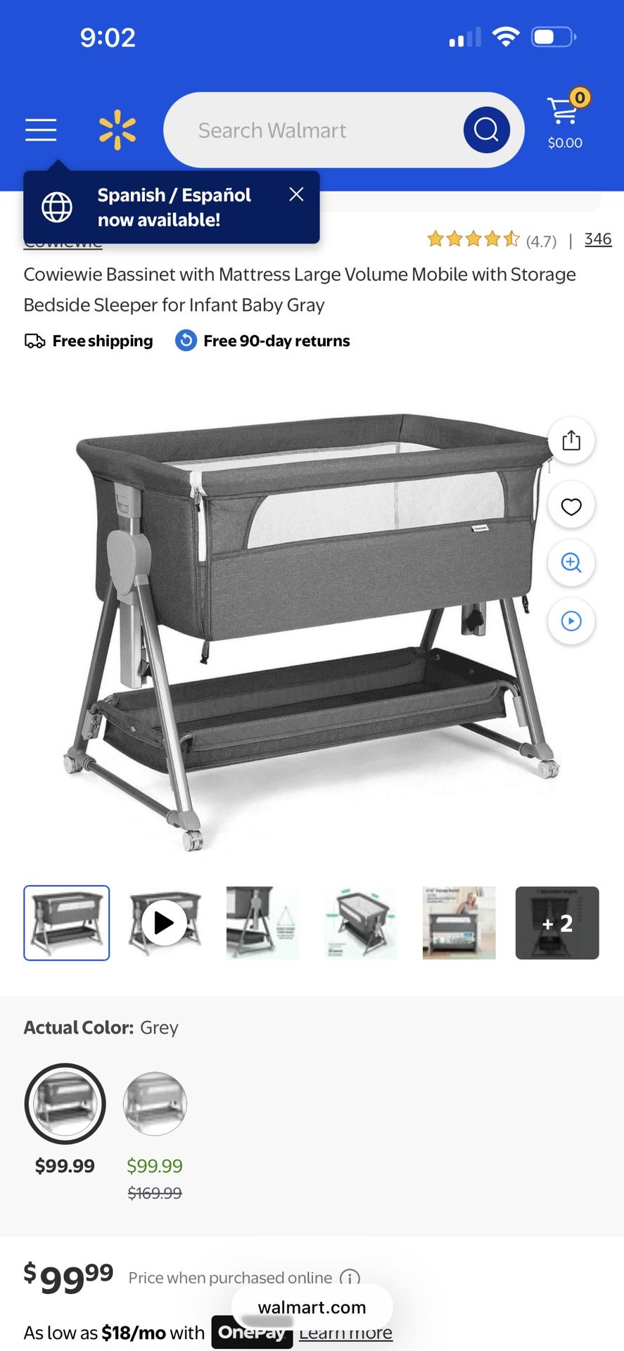 Baby Bassinet Bedside Sleeper