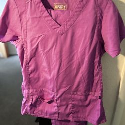 WonderWink Purple V-Neck Medical Scrub Set