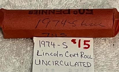 1974 -S  UNCIRCULATED LINCOLN CENT ROLL