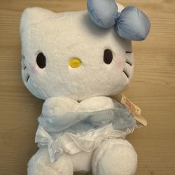 Blue Hello Kitty Plushie Sanrio