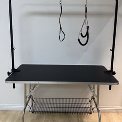 Pet Grooming Table Large Dog Adjustable Arm Clamp Foldable Heavy Duty SHELANDY