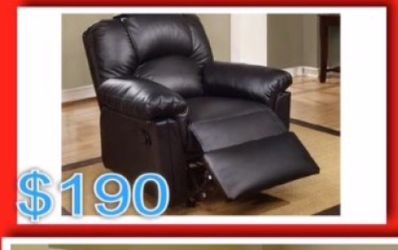 Black recliner
