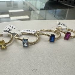 Color Stones Rings. 