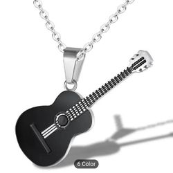 Fashion Men's Guitar Pendant Necklace $10 PRICE IS NOT NEGOTIABLE!