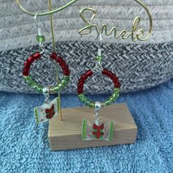 Handmade Christmas Earrings 