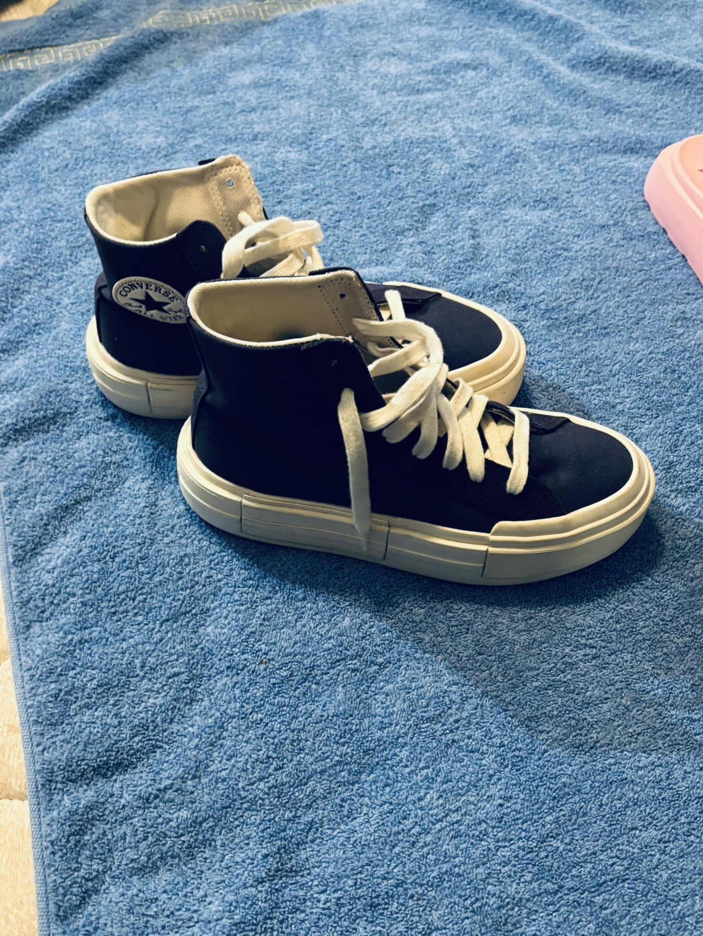 Adult Blue Converse Platform