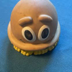1990 Rubber Scrubbing Bubble Scrub Brush Promo 3" Squeaky Figure