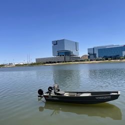 12’ Tracker Jon Boat With 15HP Outboard Motor