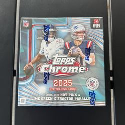 2025 Topps Chrome Football Mega Box Factory Sealed Brand New NFL