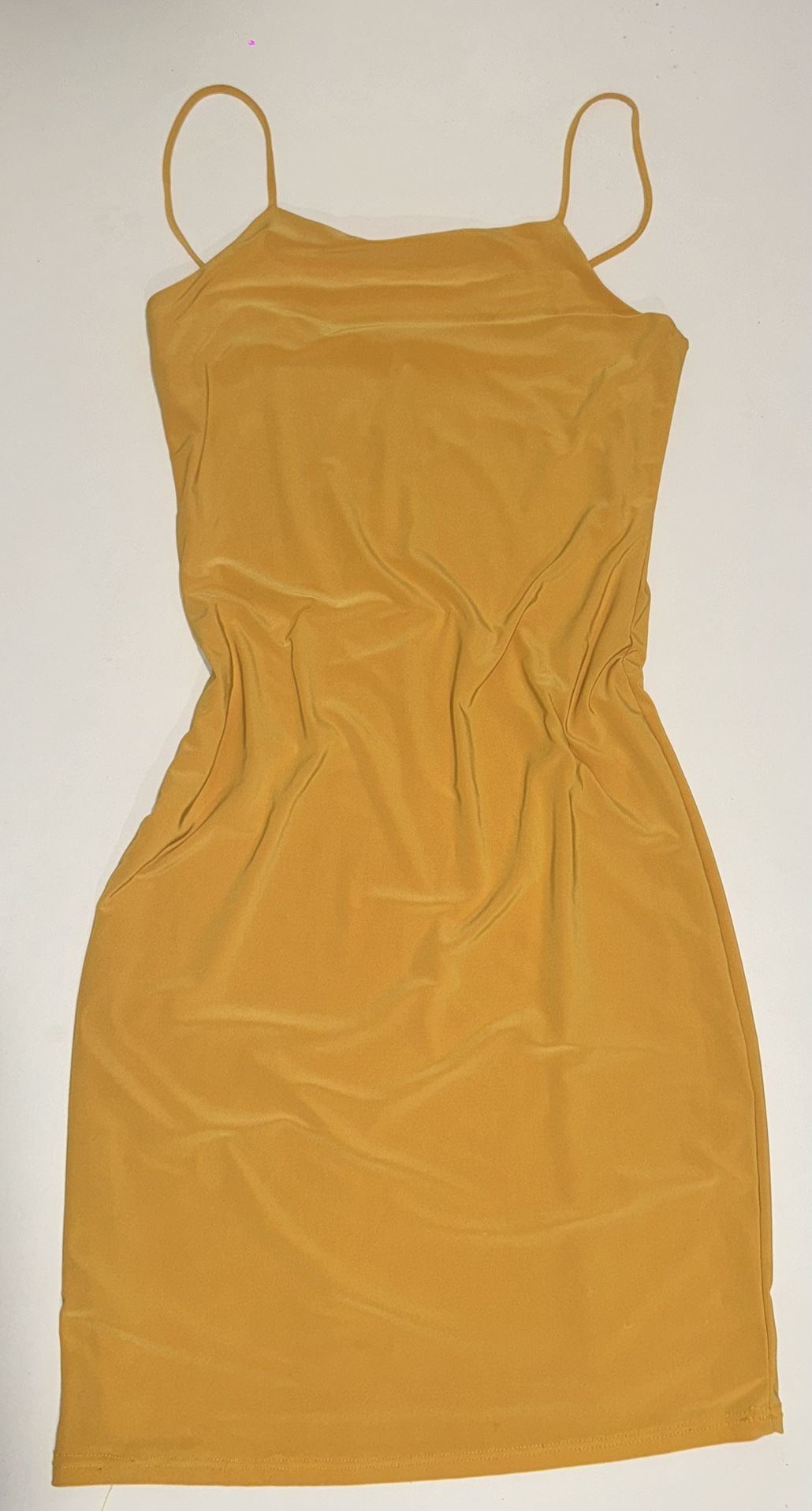 Yellow bodycon Mini dress