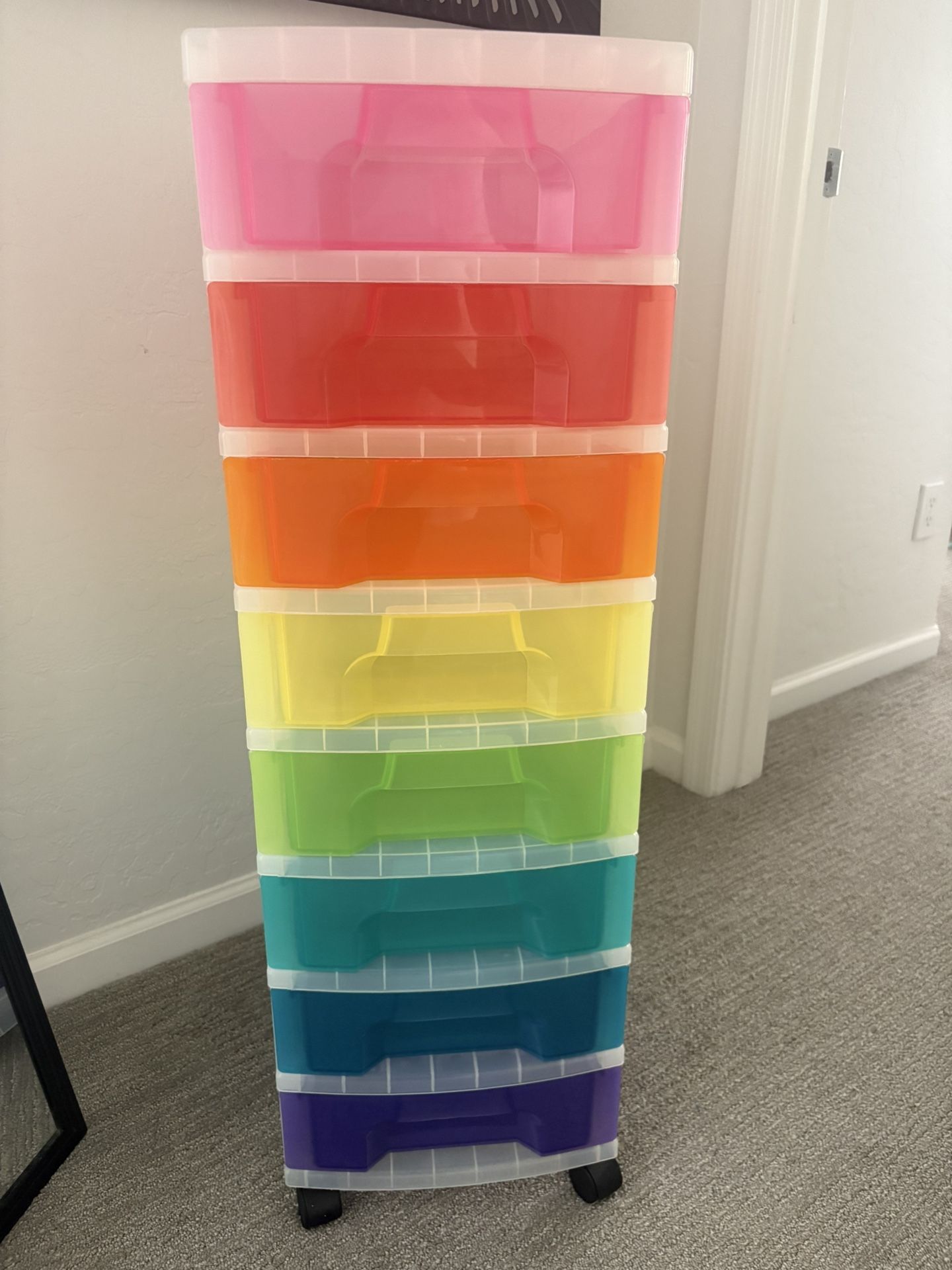 8 Drawer Organizer - Rolling Cart