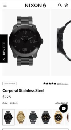 Men's Nixon Corporal stainless steel watch