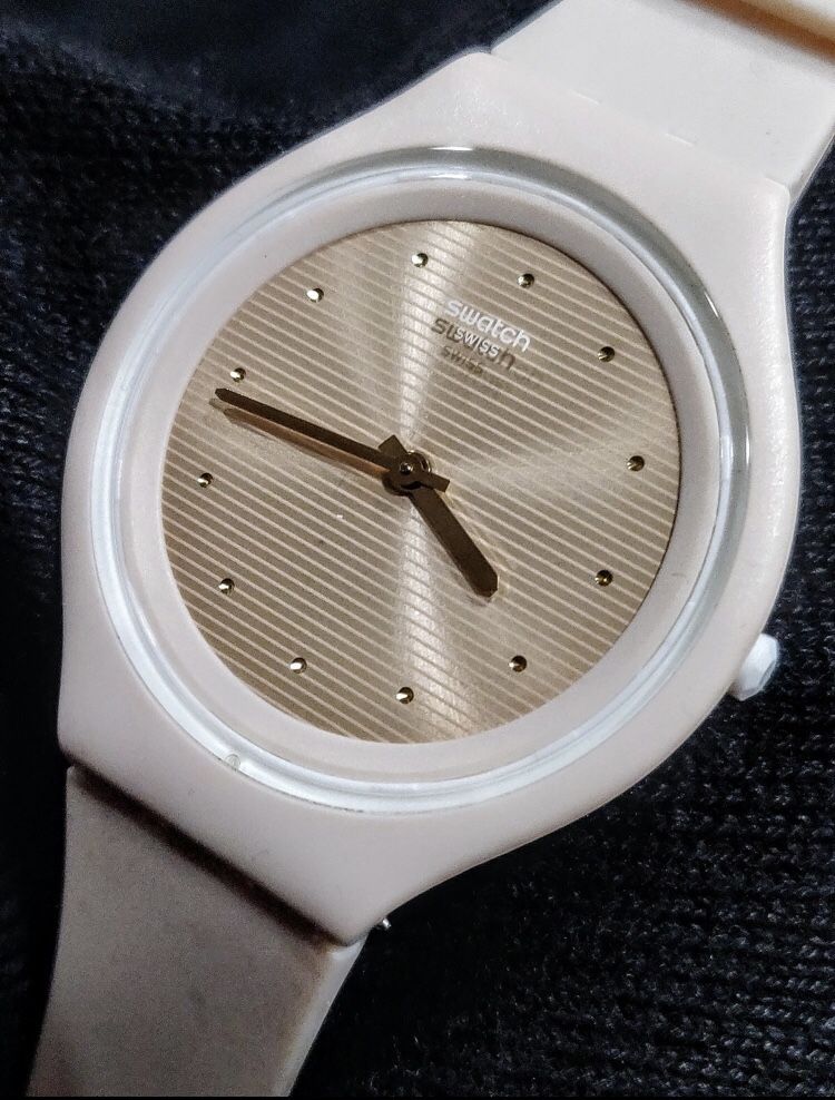 Swatch Skinskin SVUT100 Light Pink Slim Light Weight Swiss Women's Watch l