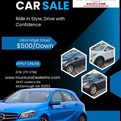 $500 Down Cars For Sale