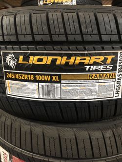 Brand New Tires (1) Lionhart Ramani A/S (P245/45R18) (Single) ($85)