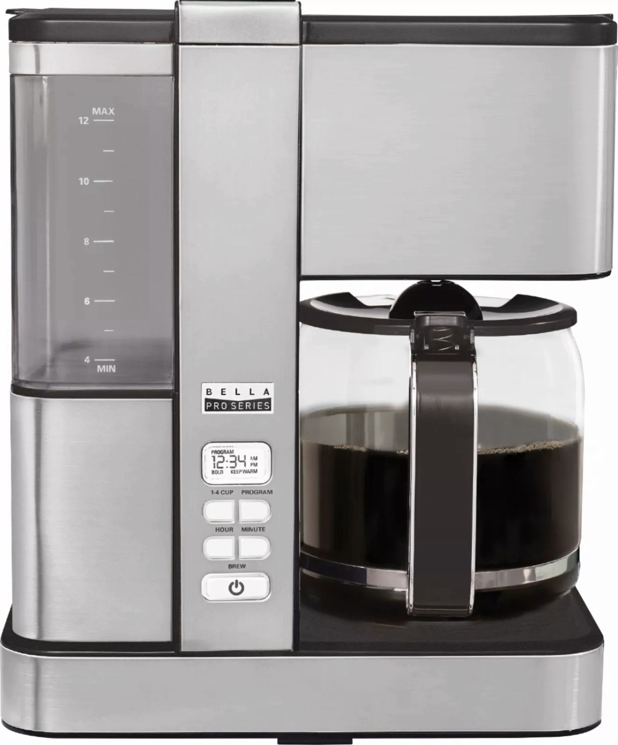 Bella - Pro Series Flavor Infusion 12-Cup Coffee Maker - Stainless Steel