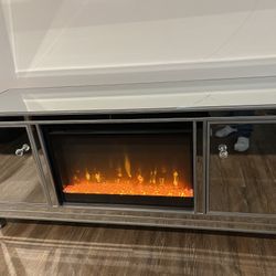 FREE - Fire Place TV Console w/Remote Control