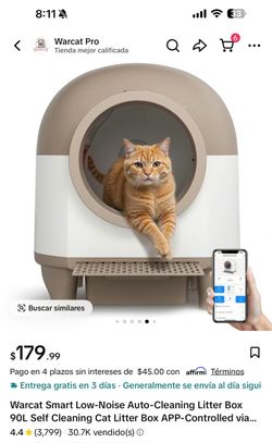 Warcat Smart Auto-Cleaning Cat Litter Box