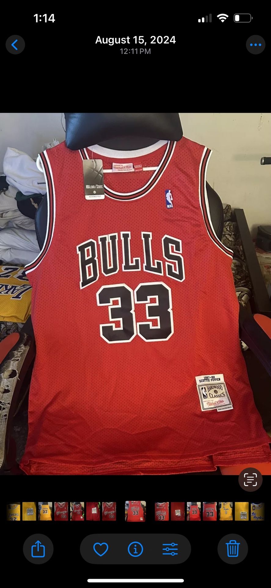 Scottie Pippen Hard Word Classic Jersey Xxl