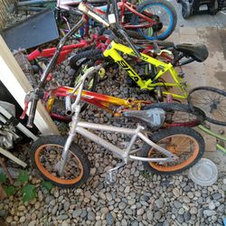 Kids BMX Bikes And Bike Parts. 5-15$