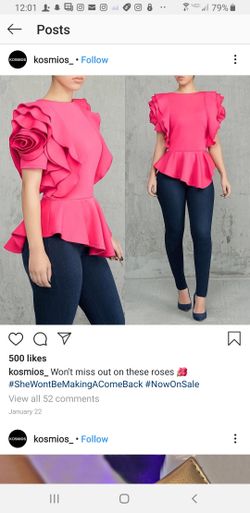 Pink Rose shirt Sz XXL brand new still in packaging.