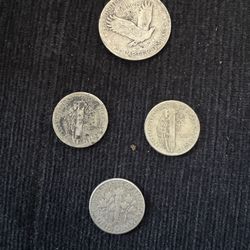 4 coins one quarter and 3 dimes.