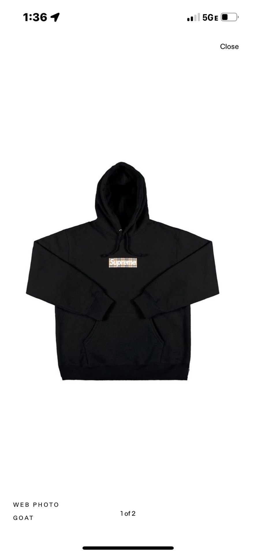 Burberry X Supreme Hoodie