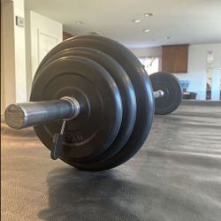 New 50lb Rubber Gym set