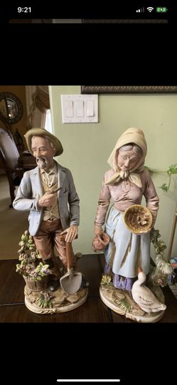 Home interior old couple