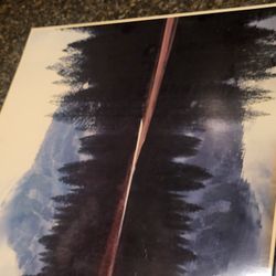 Art print mountain with lake 16x20"