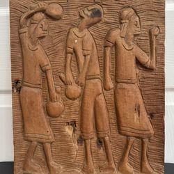 Vintage Carved Art ready to hang Just $8