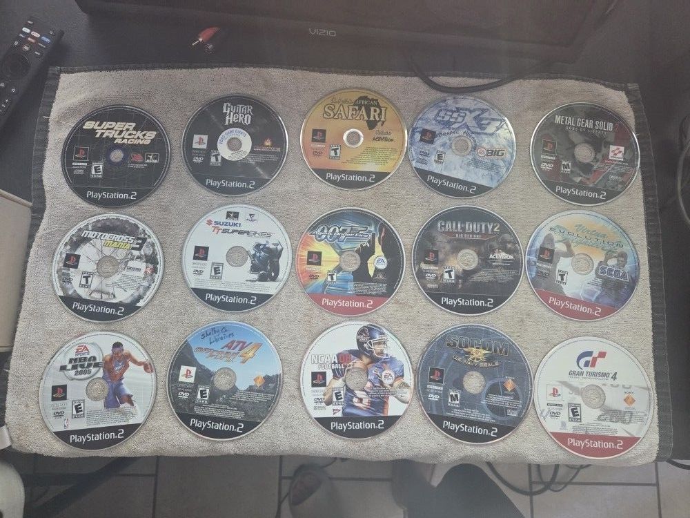 Disk lot of PlayStation 2 games 63 games