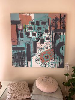 One of one acrylic canvas painting 4’x4’