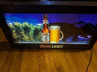 Coors Light Illuminated Bar Sign