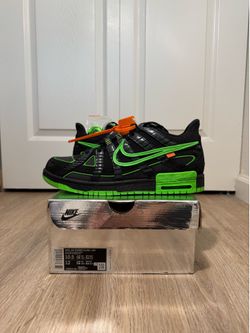 Nike Air Rubber Dunk Off White Green Strike Men’s size 10.5 US !!! Read Description ❤️
