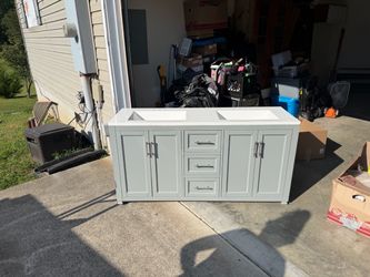 60 inch beautiful vanity cabinet with vanity top