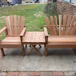 1 arm Chair, 1loveseat, 1serving table, 