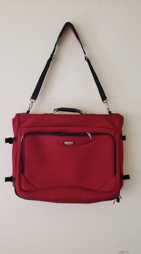 Jaguar Garments Bag Travel Bag Suit Hanging Bag Red Excellent Condition 