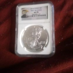 2014 Silver  Eagle 70 NGC